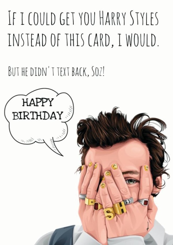 Harry Styles Birthday Card 1001 created by GREEDY LAB
