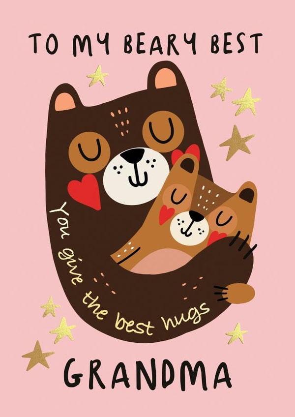 To My Beary Best Grandma Card created by NICHOLA COWDERY ILLUSTRATIONS 
