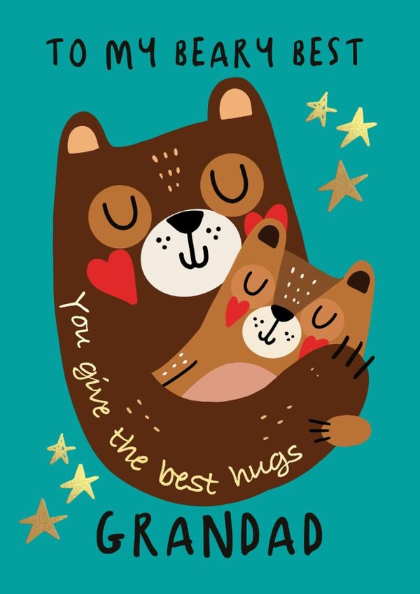 To My Beary Best Grandad created by NICHOLA COWDERY ILLUSTRATIONS