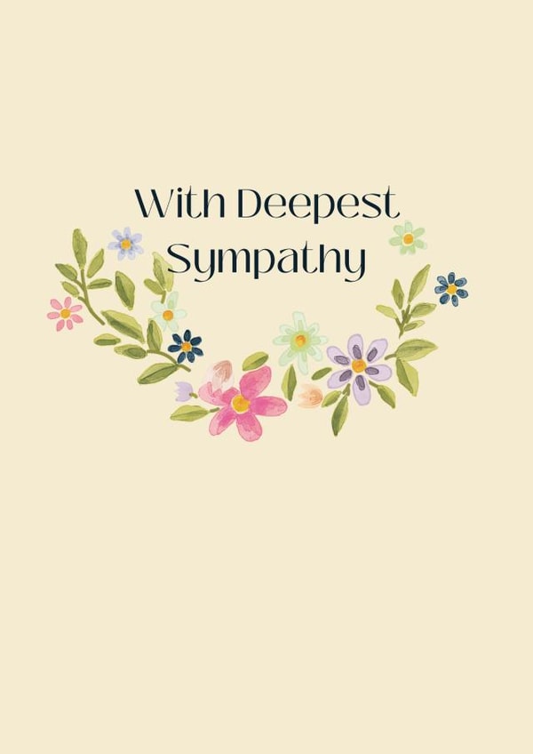 With Deepest Sympathy created by Jodie