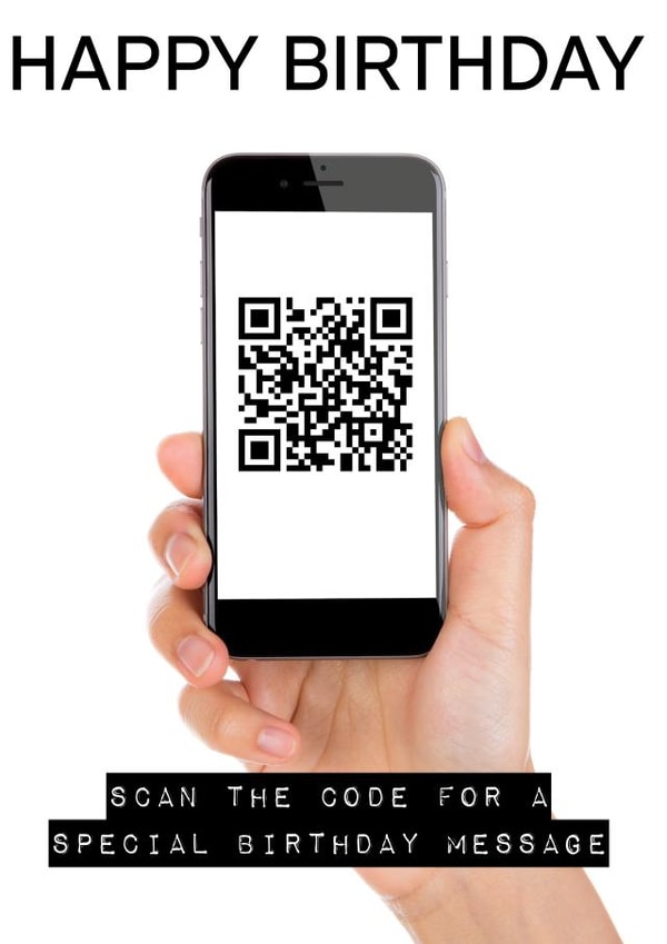 Naughty Prank QR Code Birthday Card  created by Arr Cards