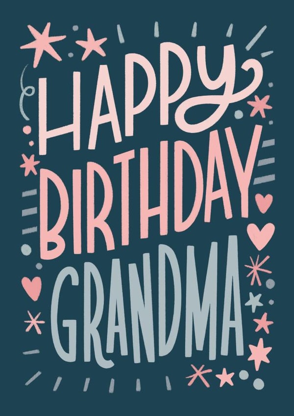 Happy birthday grandma created by Natalia Gonzalez