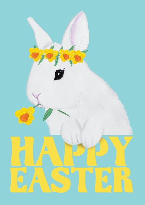 Easter Bunny Happy Easter Card created by @Cupsie's Creations
