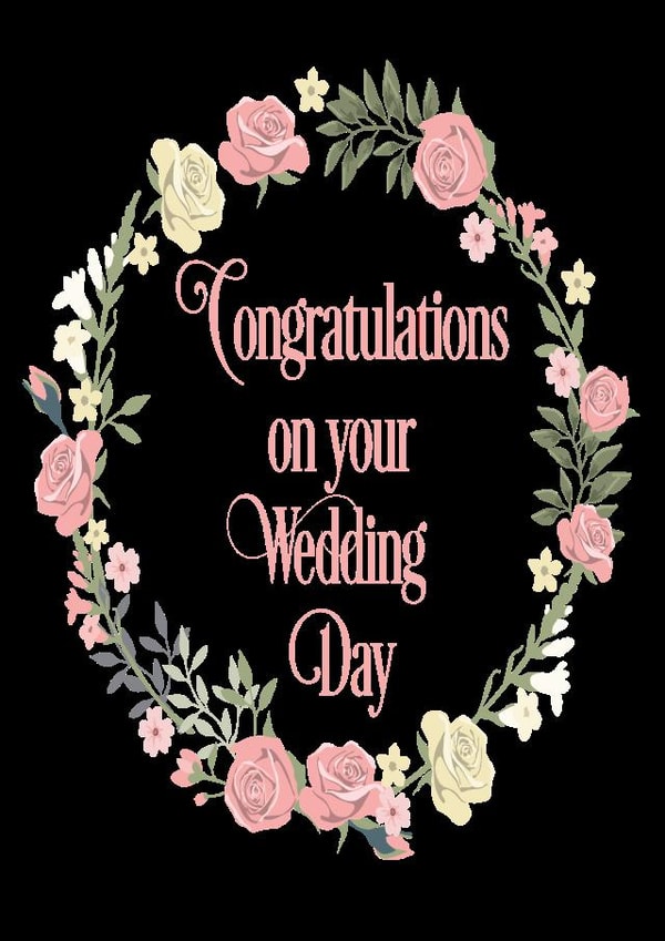 Watercolour wedding card 1000 created by Zesty Cards