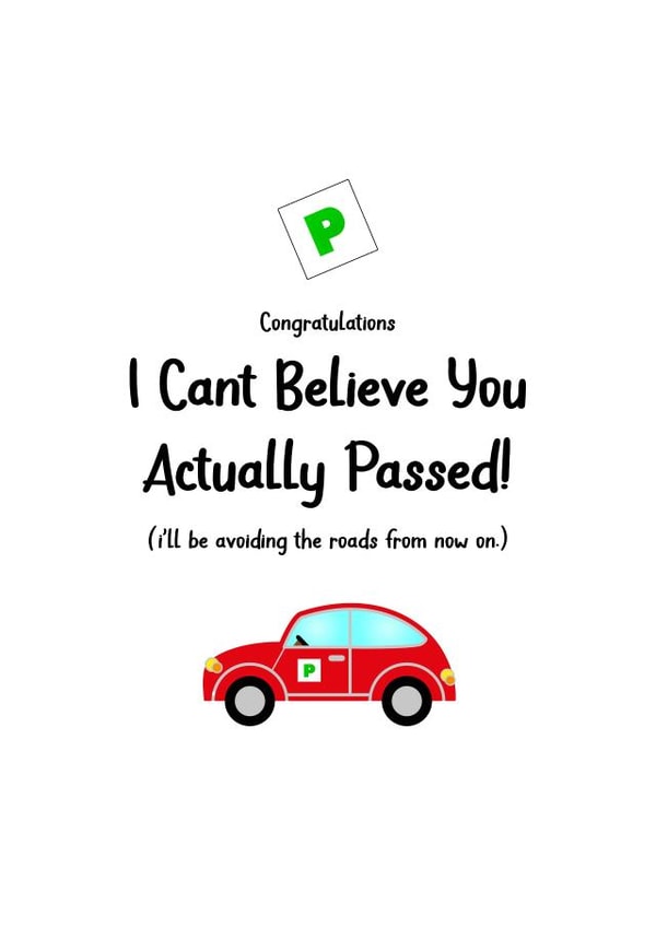 I Cant Believe You Actually Passed! created by Melia Makes