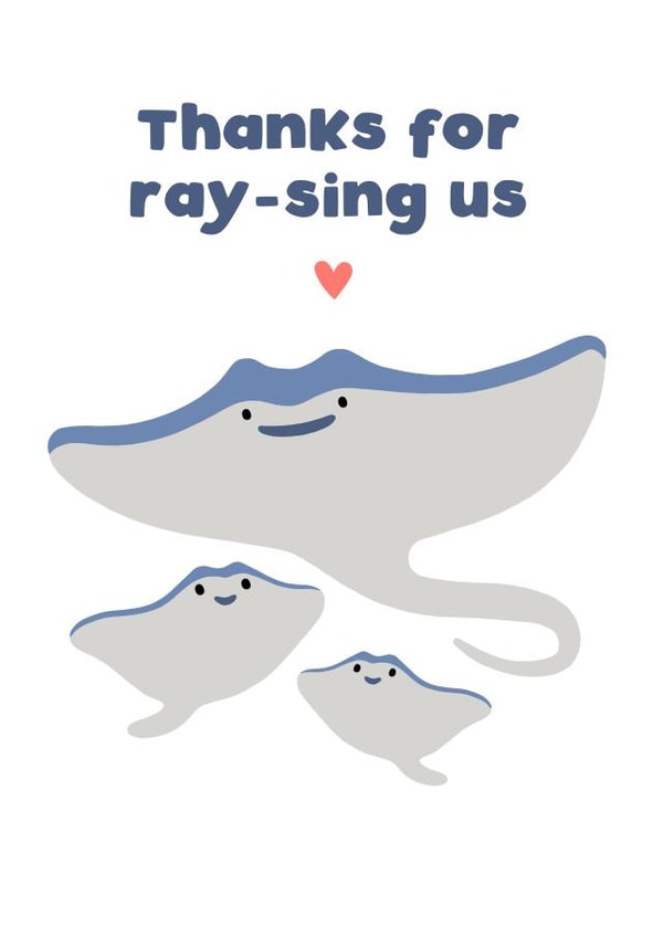 Thanks For Ray-sing Us created by Holly Collective