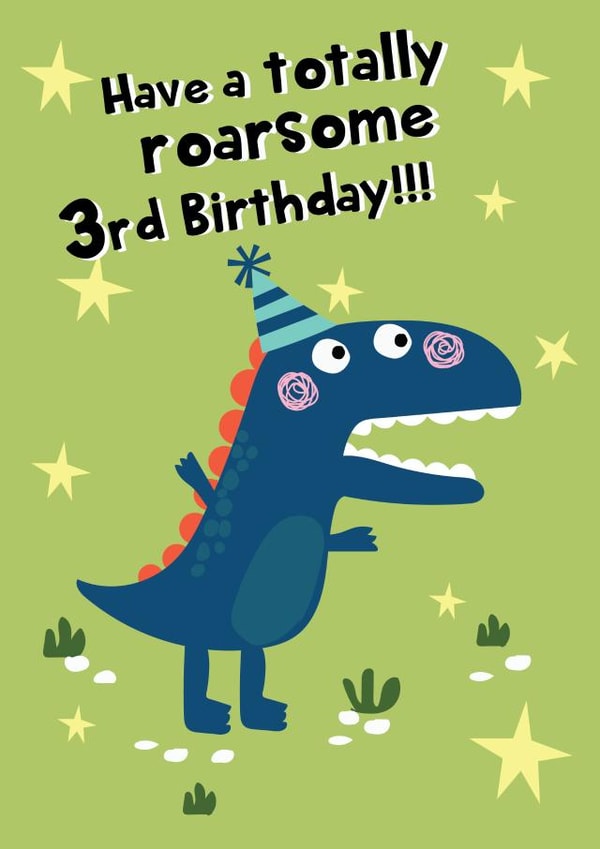 Have A Roarsome 3rd Birthday created by @Laura Lonsdale Designs