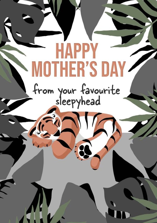 Sleepyhead Mother's Day Card created by Linda designs 