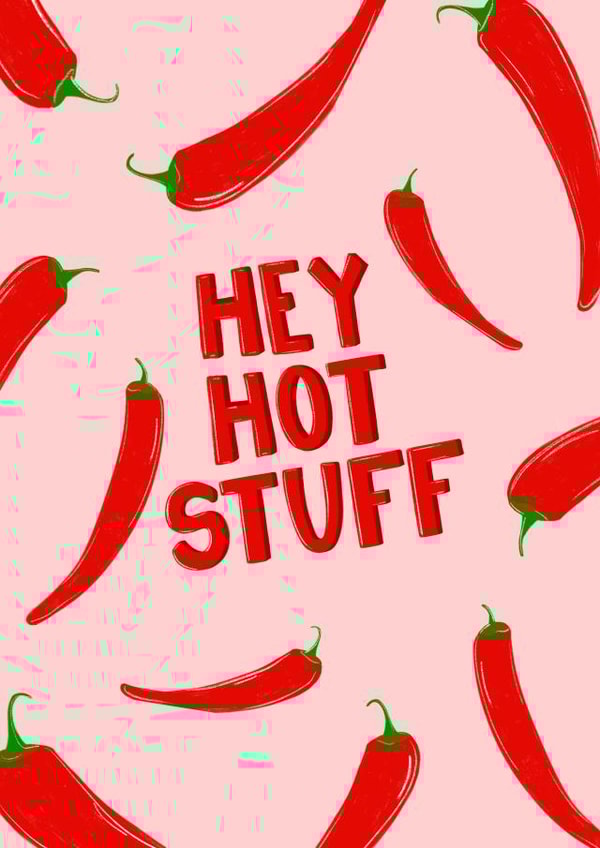 Hey Hot Stuff Anniversary Card created by Moo Cow Design