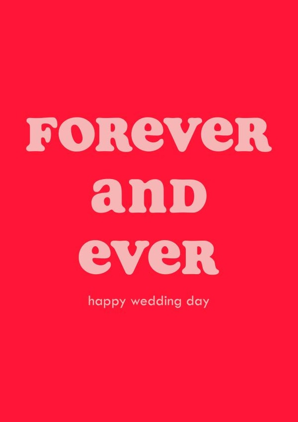 Forever and Ever wedding card created by Club Mou