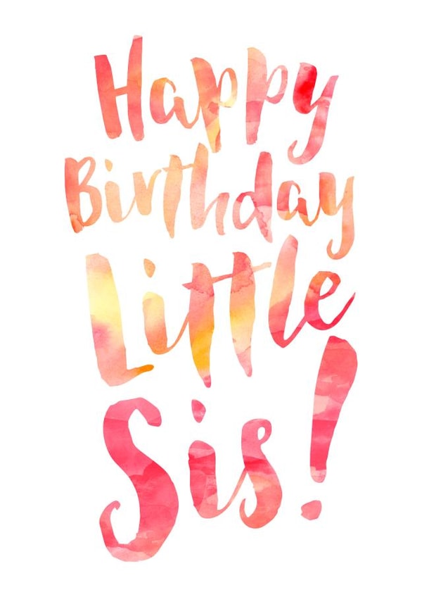 Little Sister Birthday Card created by Dig The Earth