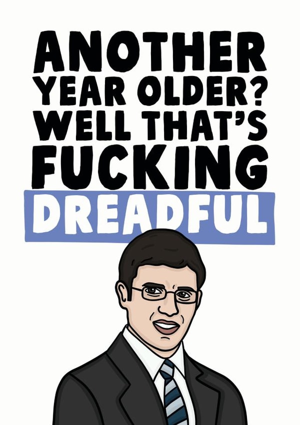 Will the inbetweeners funny birthday card created by Studio Doodles