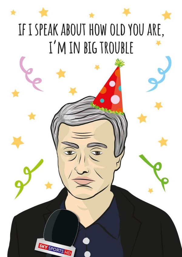Jose Mourinho Birthday Card created by Harvsy Design