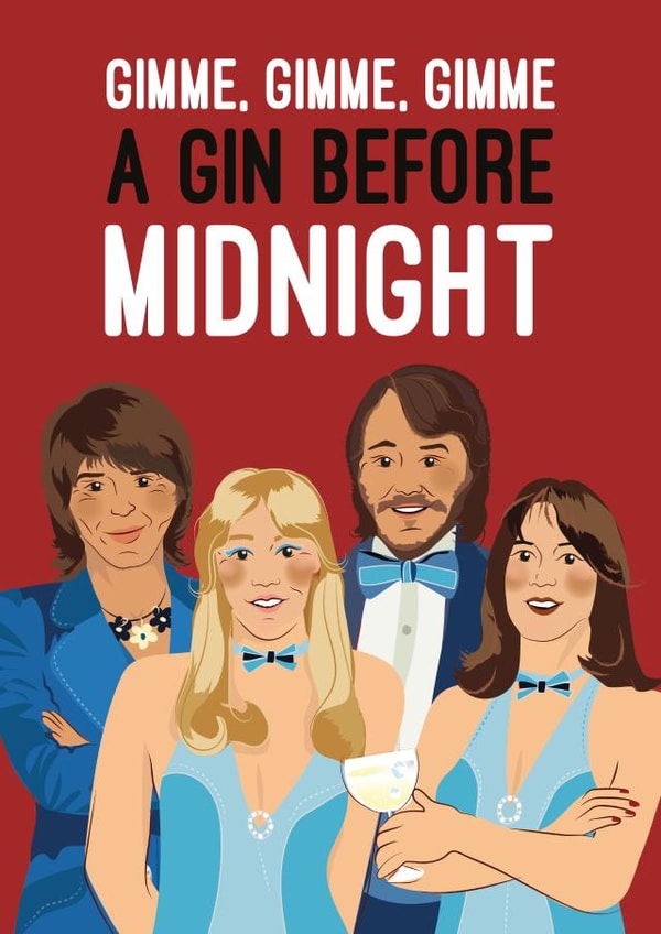 Gimme a Gin before Midnight ABBA created by Quitting Hollywood
