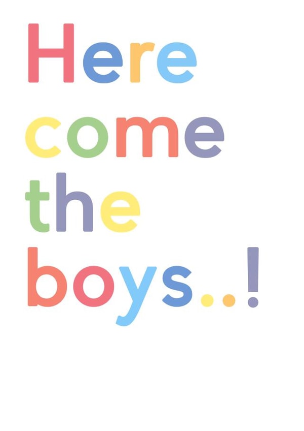 Twin Boys New Baby Card! created by JosieOnTheRun