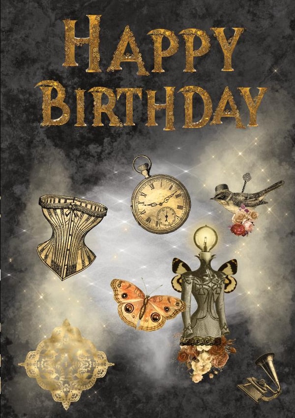 Steampunk Birthday created by Zesty Cards