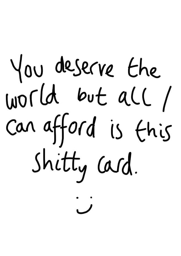 You deserve the world card created by Rochelle Asquith