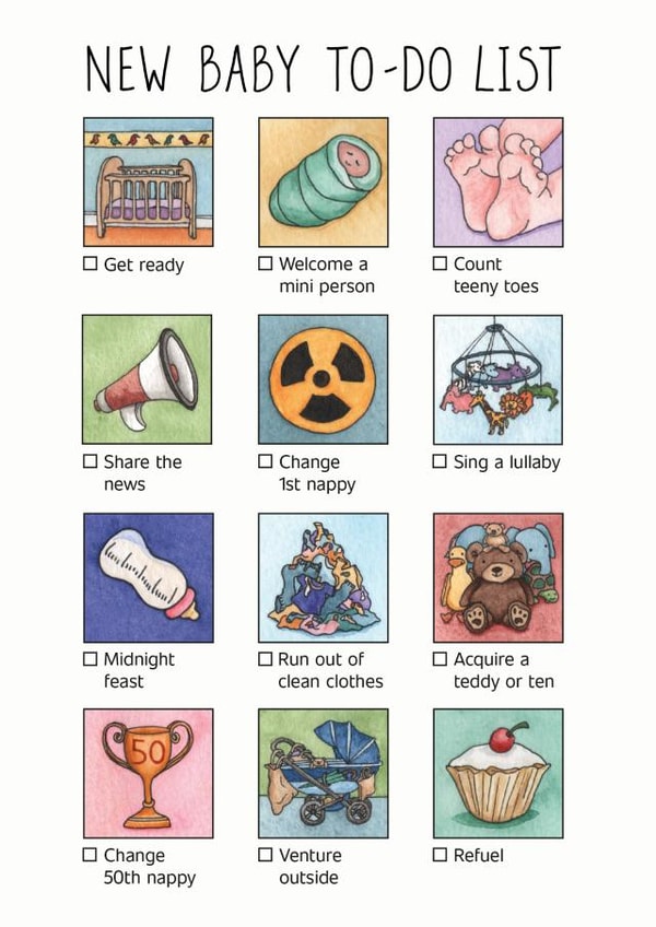New Baby To-do List (Pink) created by Lucy Reynolds