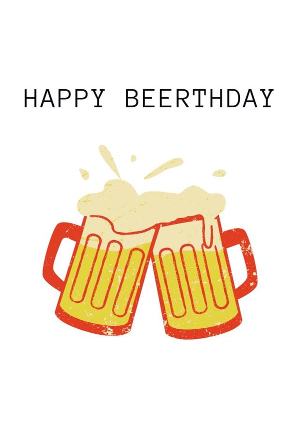 happy beerthday created by cardsopia