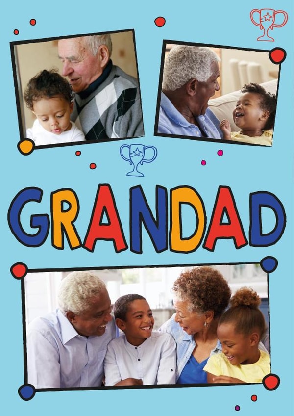 Personalised card for Grandad created by Quinton cards