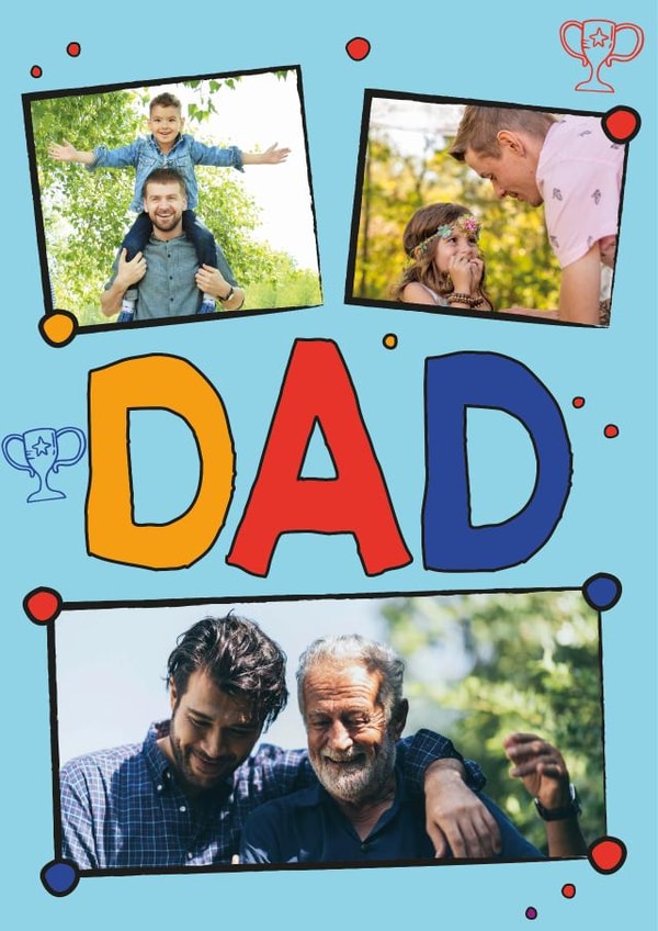 Personalised Dad award card created by Quinton cards