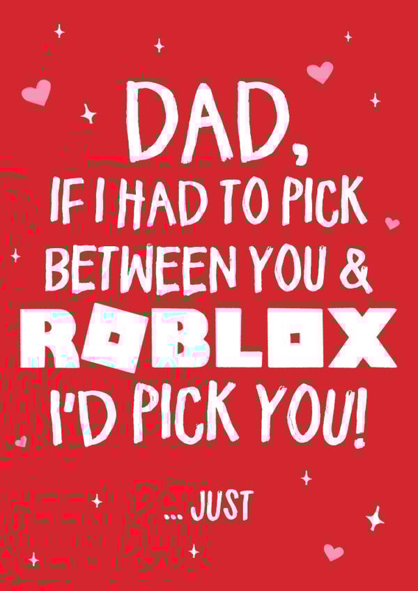 I'd  pick you over Roblox created by Wild Card