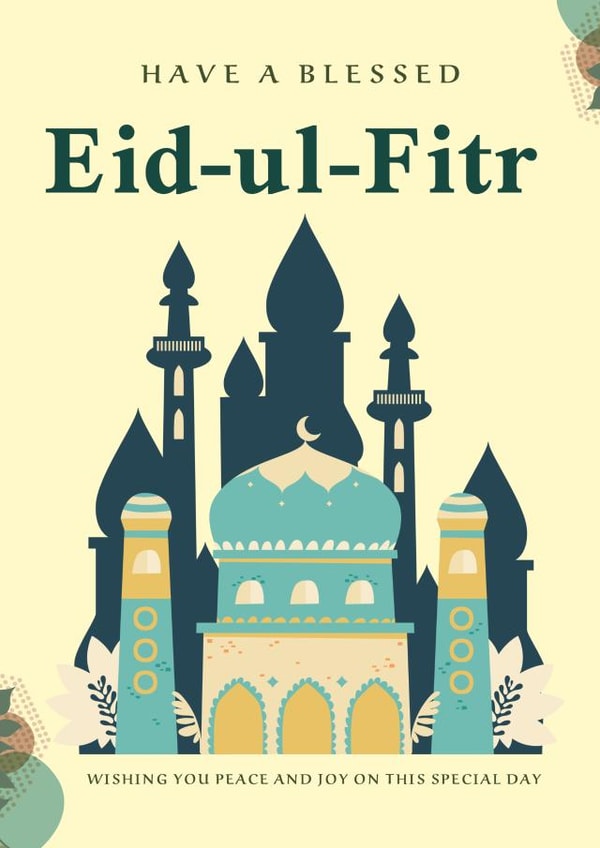 Have a blessed Eid-ul-Fitr card created by ArtByAT