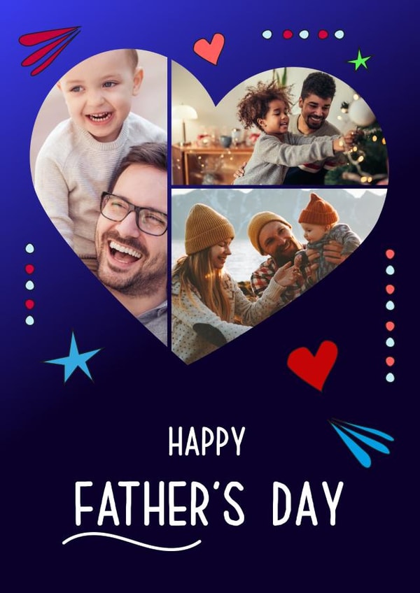 Custom Heart Father's Day Card created by Rosewood Design