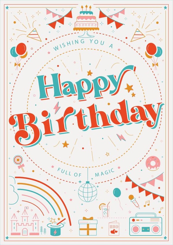 Happy Birthday Card created by Made At The Parade Co.
