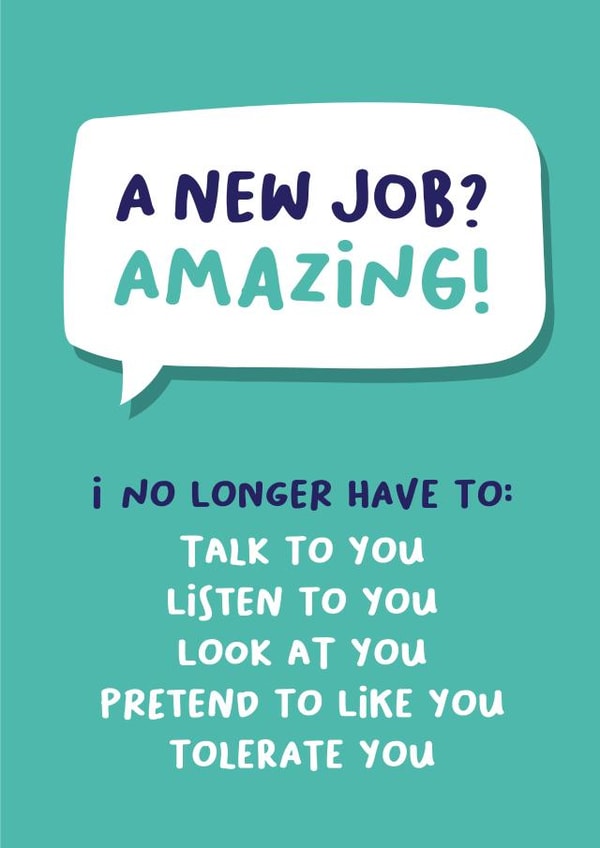 New Job Amazing Card created by Norm & Then
