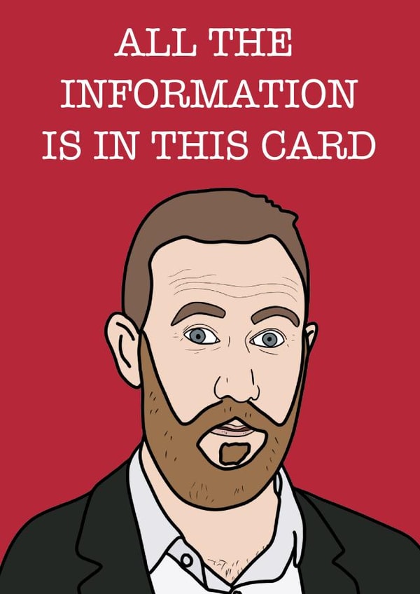 Taskmaster Alex Horne Card created by Kelly Turner