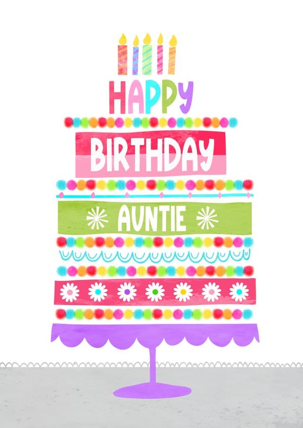 Happy Birthday Auntie 1001 created by Jay Design