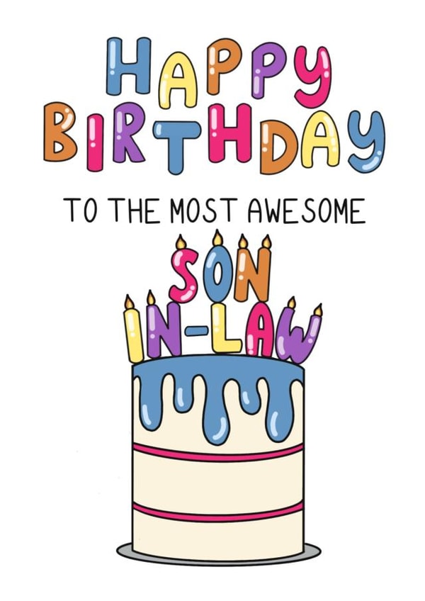 Happy birthday to my awesome son in law created by Schnauzer Scribbles