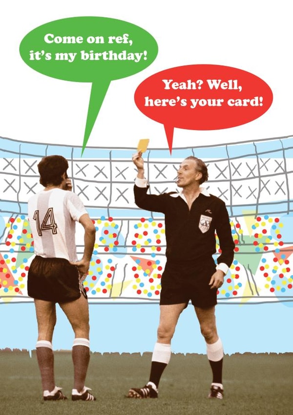 Football Birthday Card created by Quitting Hollywood