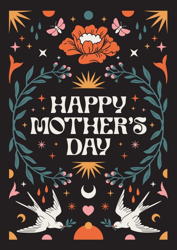 Pretty Mothers Day Card - Spiritual - Flowers - Happy Mothers Day created by Oh Ellie Studio