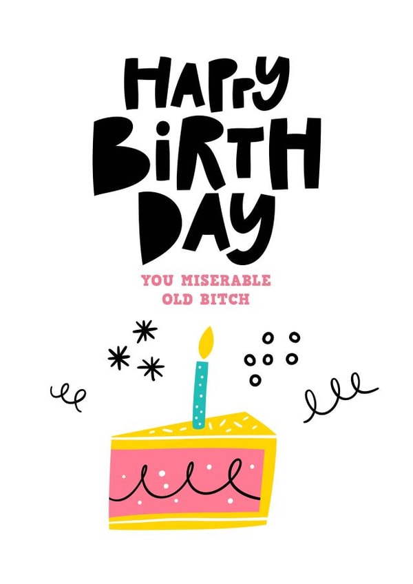 Happy Birthday greeting card. created by Superlush Cards