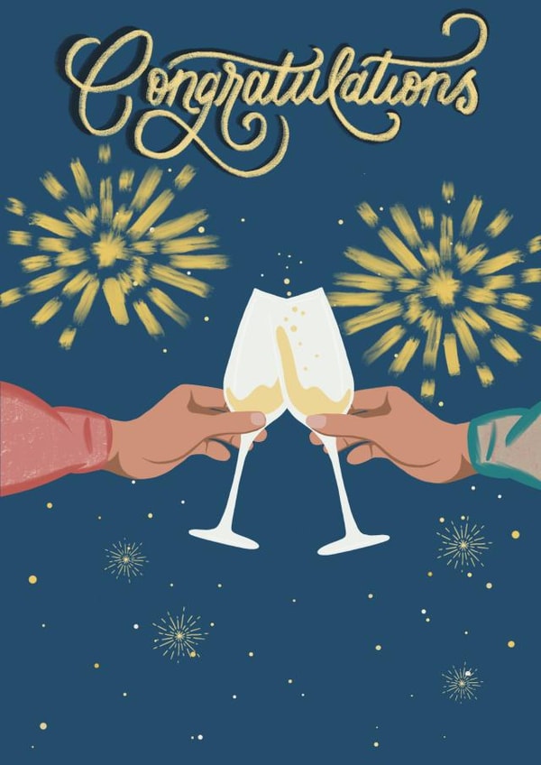 Champagne Celebration Card created by Jatinder Creates