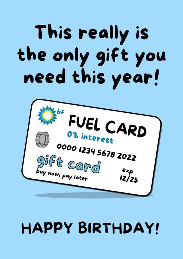 Funny Birthday Card - This really is the only gift you need this year! created by Gobbygifts