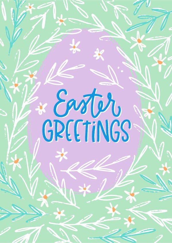 Easter Egg and Flowers Card created by Maria Minaeva