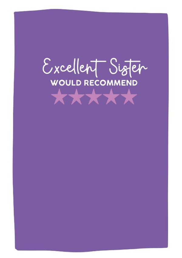 Colourful Funny Sister Card created by Xoxo Designs by Ruth 