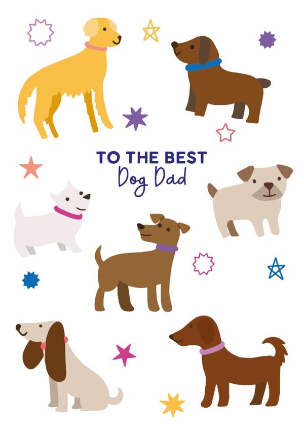 Funny Dog Dad Father's Day Birthday Card created by Xoxo Designs by Ruth 