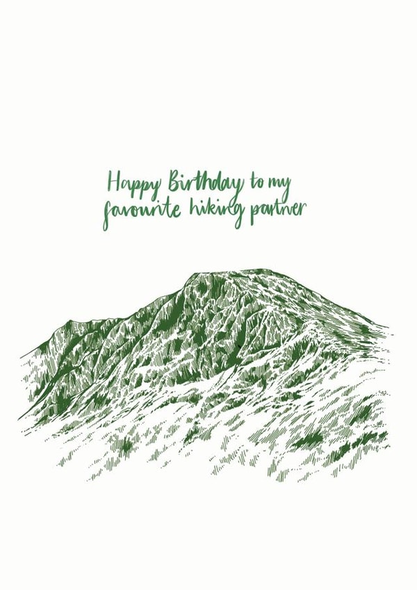 Happy birthday to my favourite hiking partner created by Discover and Draw
