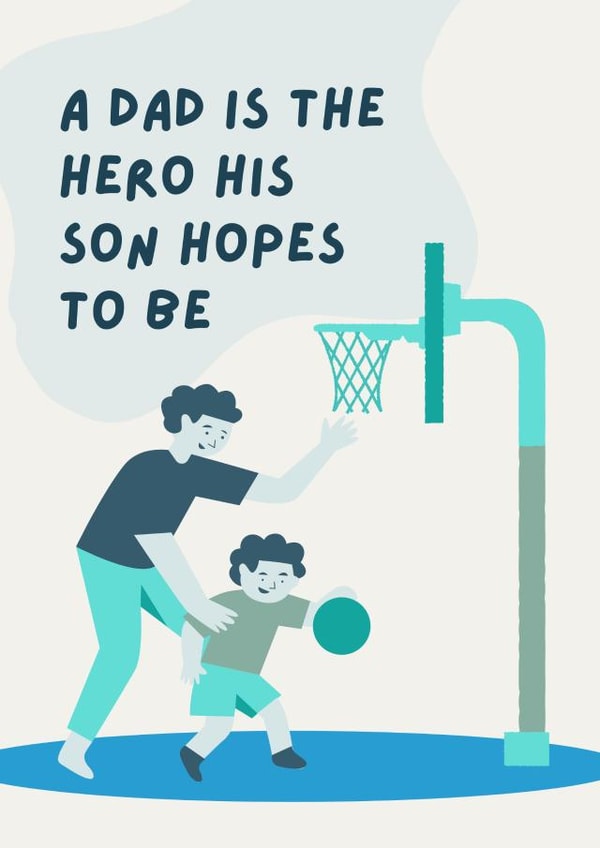 father and son gift card created by IcyCard