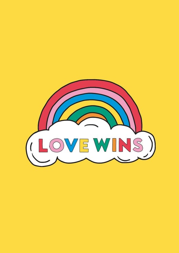 Love Wins LGBTQ+ Card created by Talk & Tell