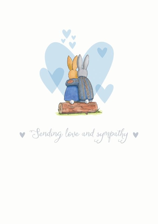 Sending Love and Sympathy Card 1001 created by Helen Morgan Illustration