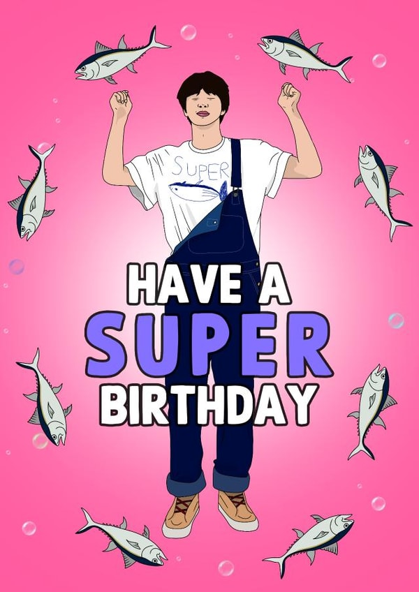 Fun Birthday Card - BTS - Have A Super Birthday created by Pink + Pip