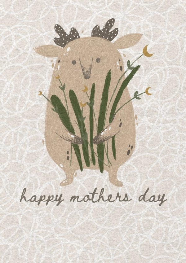 Happy Mothers Day Card (Featuring a Cute Little Character) created by nook.