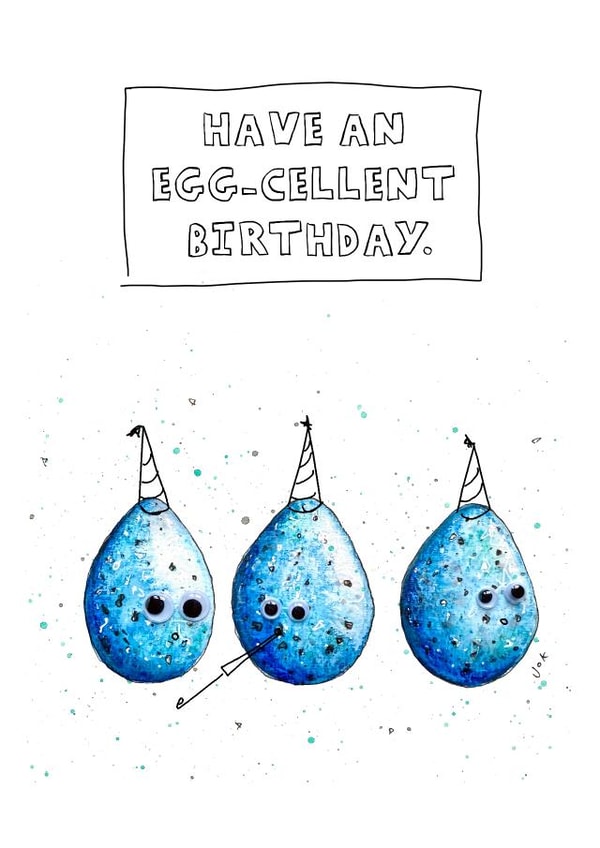 Egg-cellent Birthday Card created by JOKstudios