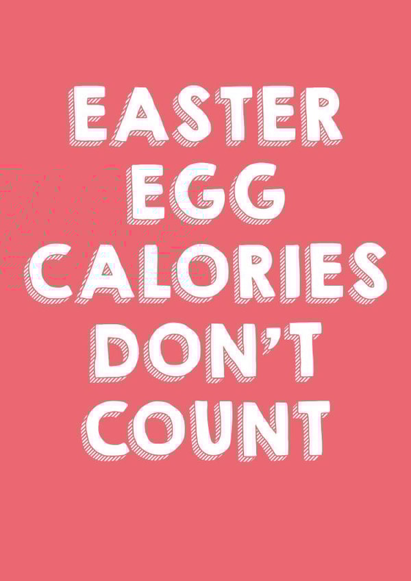 Easter Egg Calories  created by Red Koala