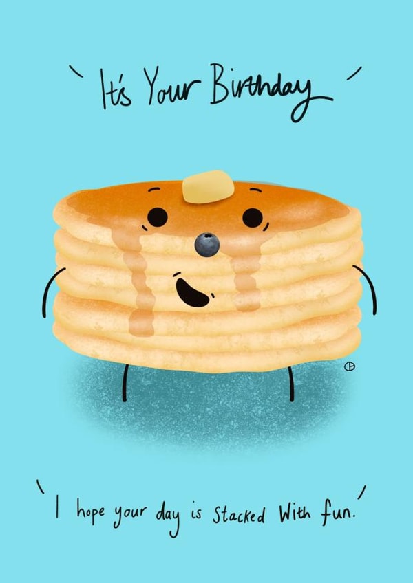 Pancake Birthday Card created by Dale  Barnes 